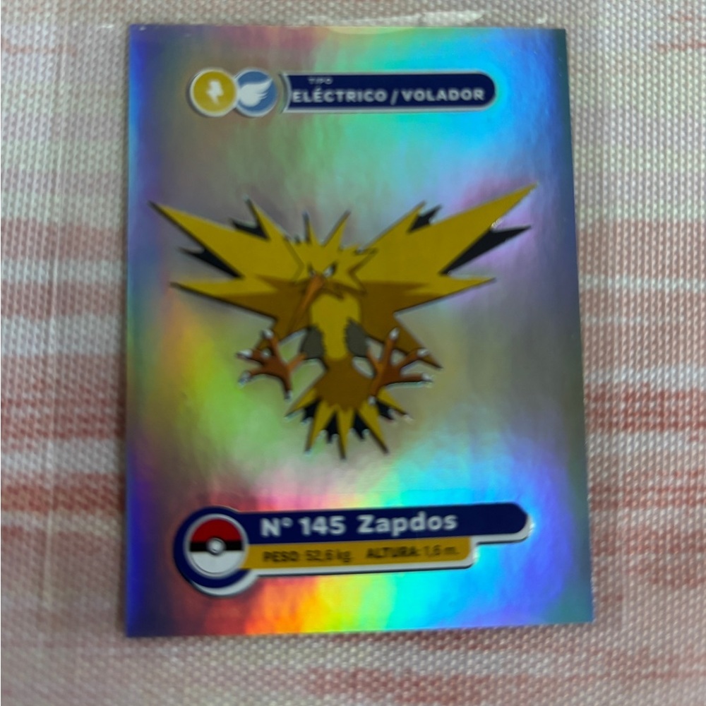 2025 POKEMON KANTO & JOHTO FH Sticker #D11 ZAPDOS Peru Foil Variant 4